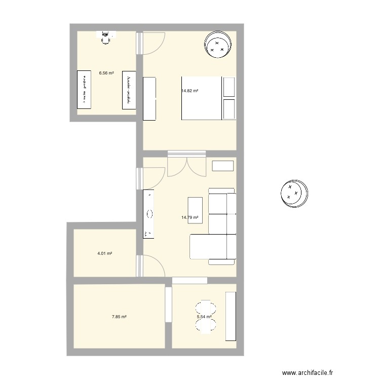 Appart Cocorico. Plan de 0 pièce et 0 m2