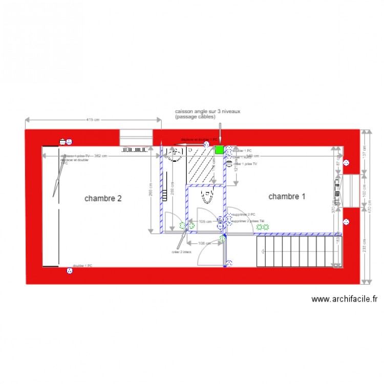 pej étage 1. Plan de 0 pièce et 0 m2