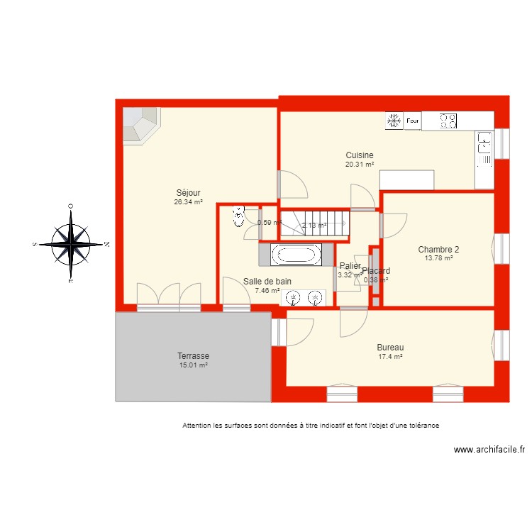 BI 5780 étage non côté. Plan de 0 pièce et 0 m2