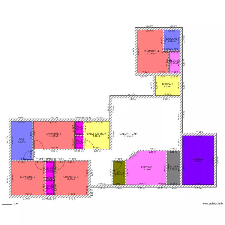 MAISON NOUS A. Plan de 