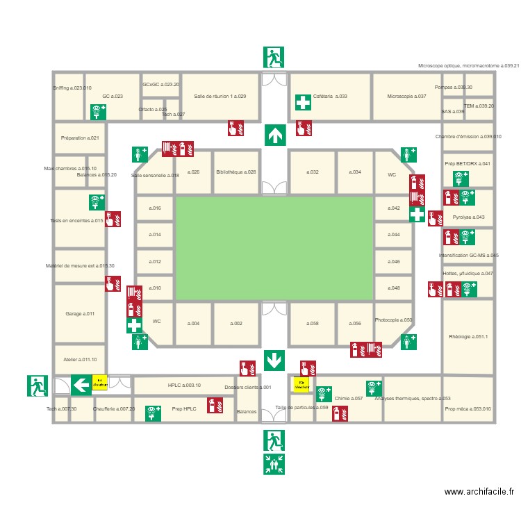 Plan batiment principal. Plan de 0 pièce et 0 m2