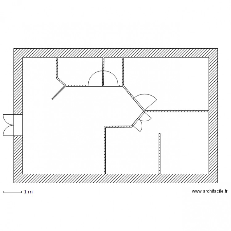 Grange 1° étage. Plan de 0 pièce et 0 m2