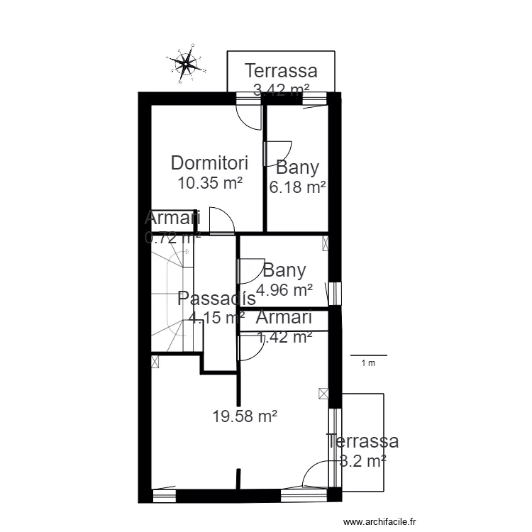 CR ELS BIADES BLOC 4 CASA 1 AIXIRIVALL. Plan de CR ELS BIADES BLOC 4 CASA 1 AIXIRIVALL. Plan de