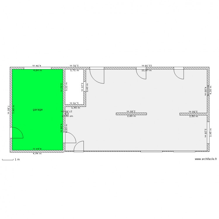 combaliere rdc. Plan de 0 pièce et 0 m2