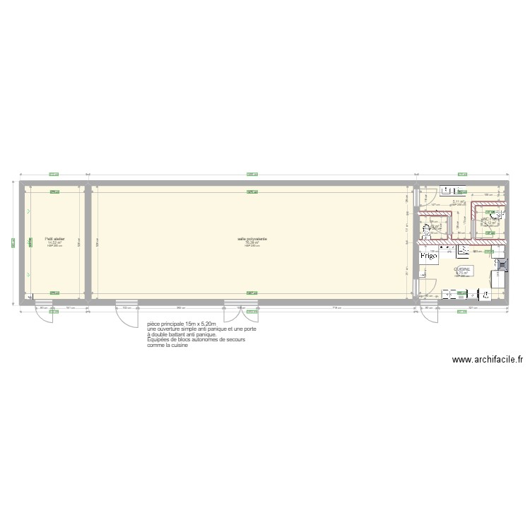 BATIMENTS COUR. Plan de 0 pièce et 0 m2