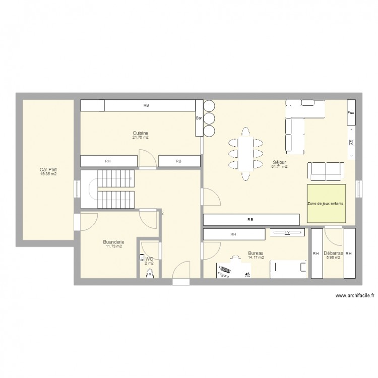 Maison RDC 16. Plan de 0 pièce et 0 m2