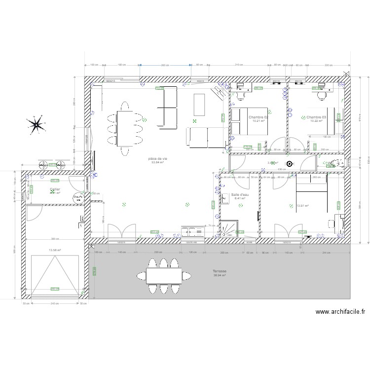 Plan Maison oc residence ELEC et meuble. Plan de 0 pièce et 0 m2