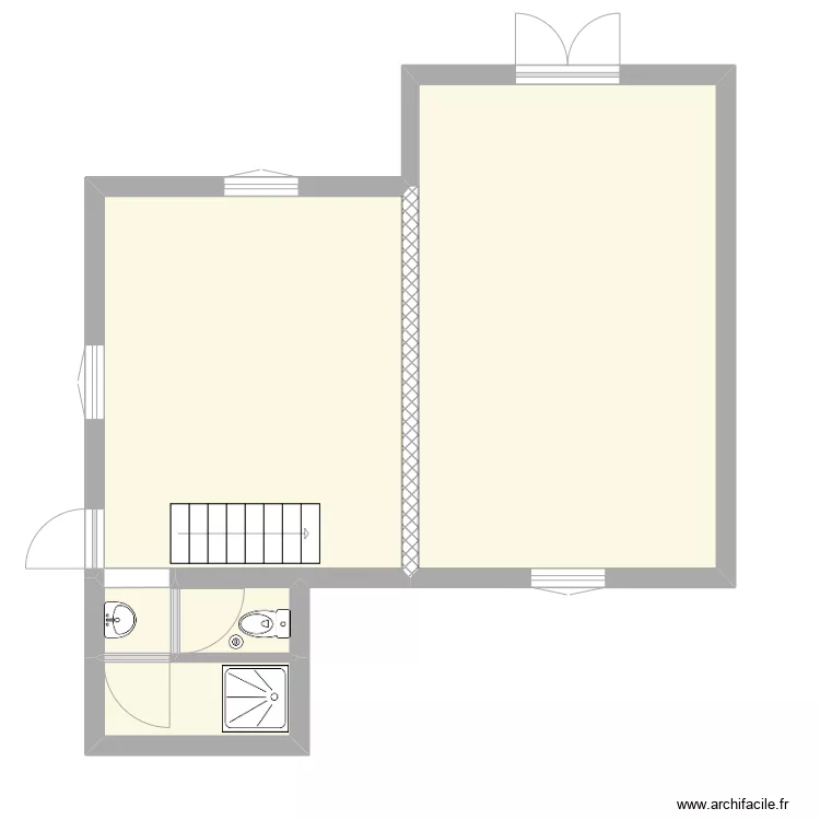 sans meuble. Plan de 