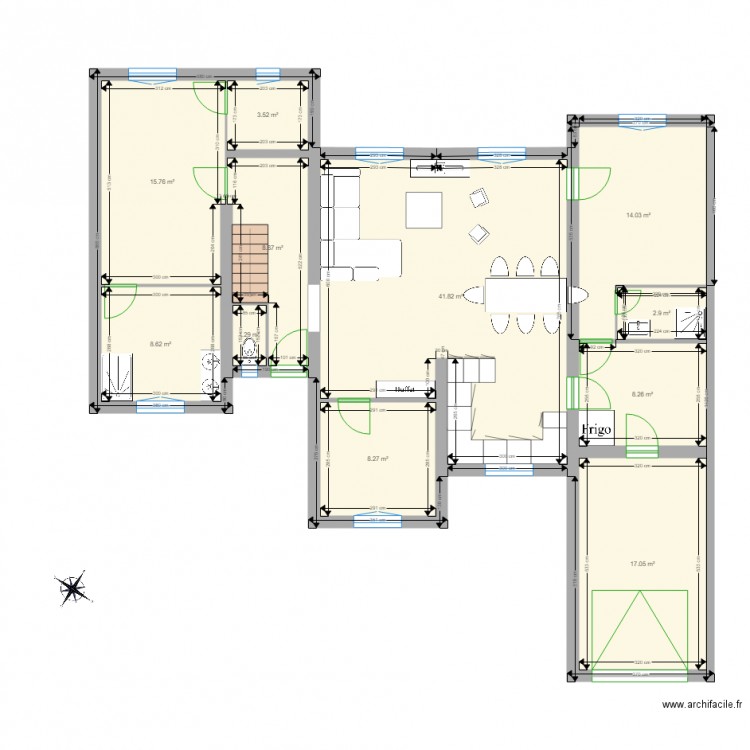 Modification réseaux. Plan de 0 pièce et 0 m2