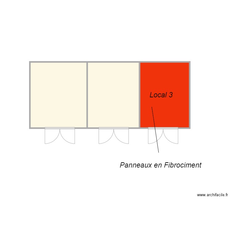 Local 3 TARDIVIER. Plan de 0 pièce et 0 m2