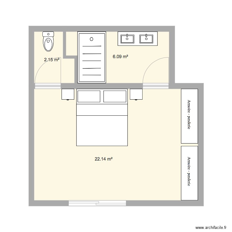 CHAMBRE BAS. Plan de 0 pièce et 0 m2