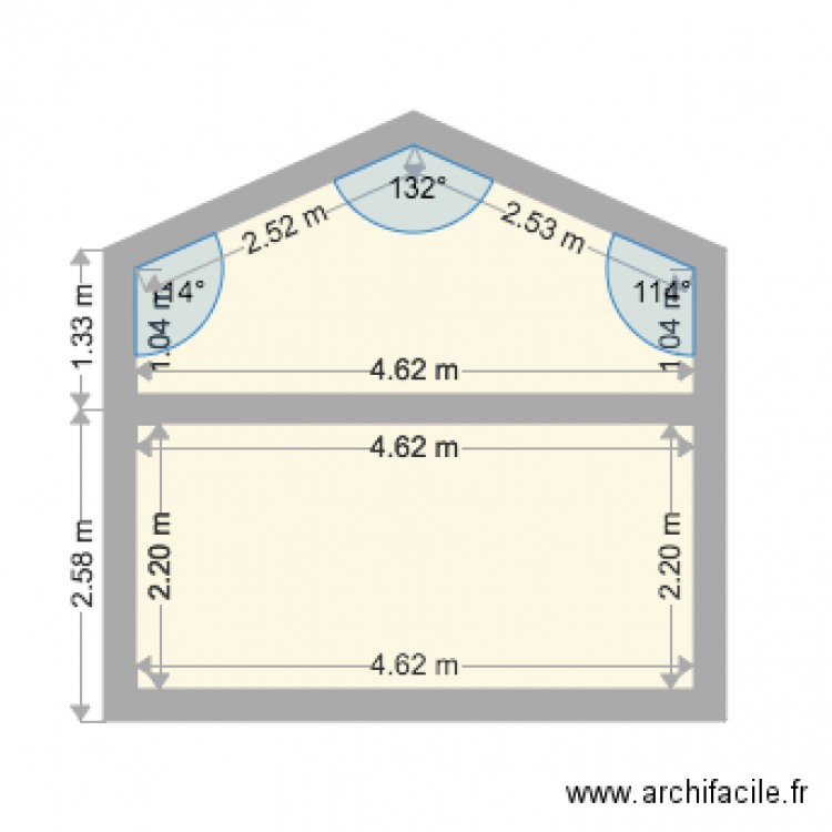 plan mezzanine Lauzier 2. Plan de 0 pièce et 0 m2