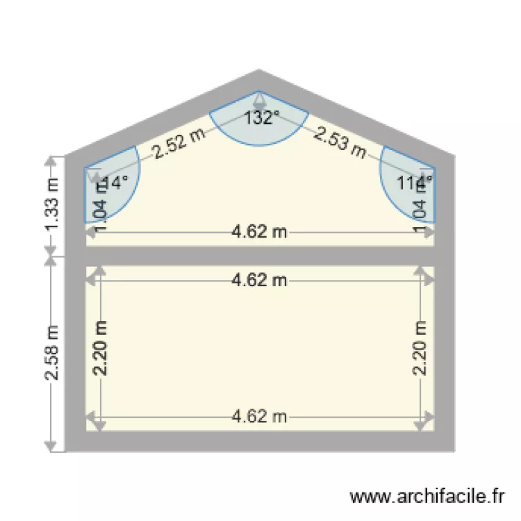 plan mezzanine Lauzier 2. Plan de 