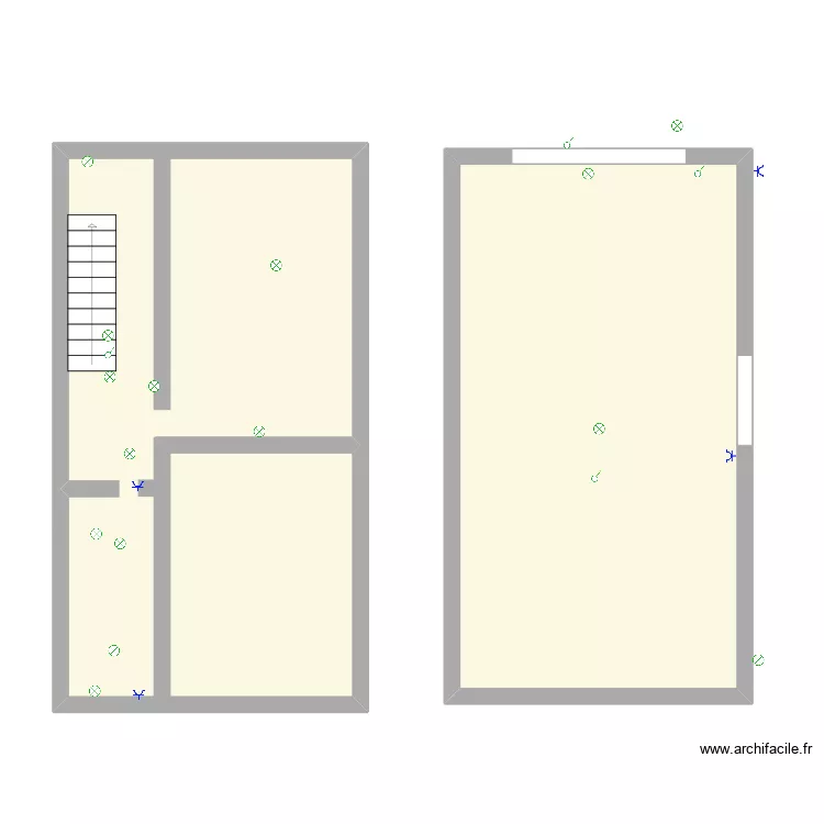 cave et garage. Plan de cave et garage. Plan de