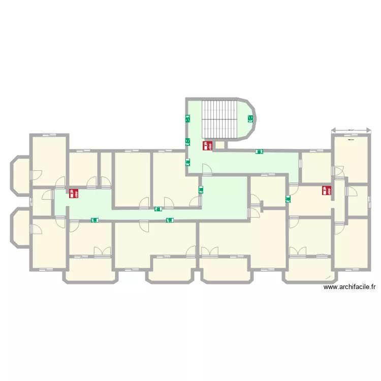 Niveau 2 Bureau HI OUAGA. Plan de 