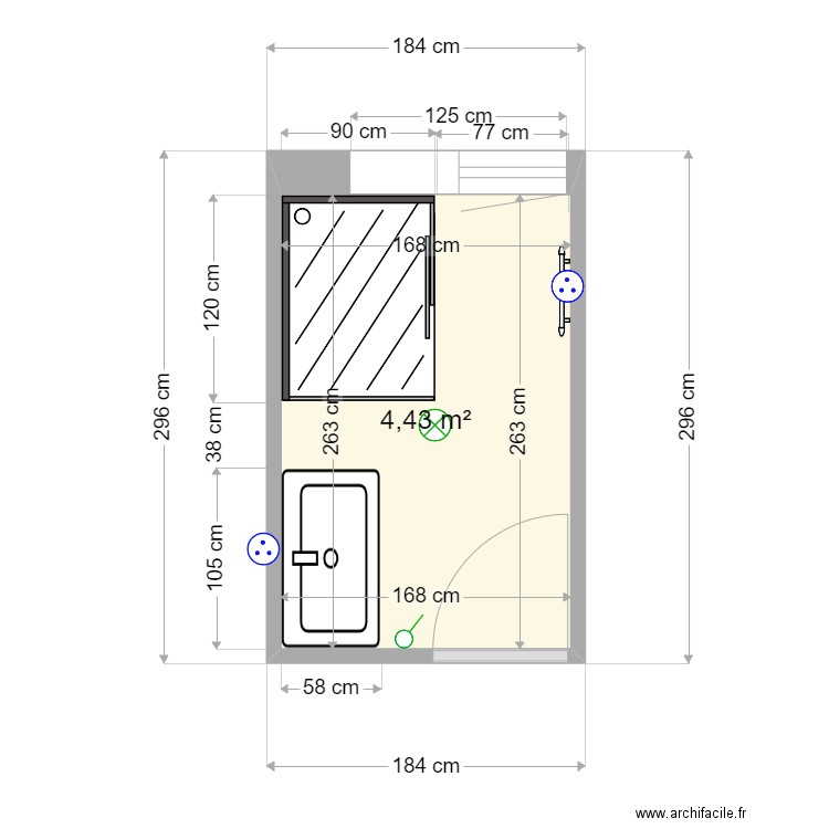 SALLE DE BAIN LOLO AMBAZAC. Plan de 0 pièce et 0 m2