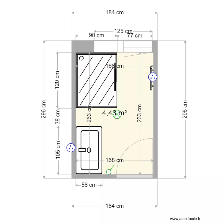 SALLE DE BAIN LOLO AMBAZAC. Plan de SALLE DE BAIN LOLO AMBAZAC. Plan de
