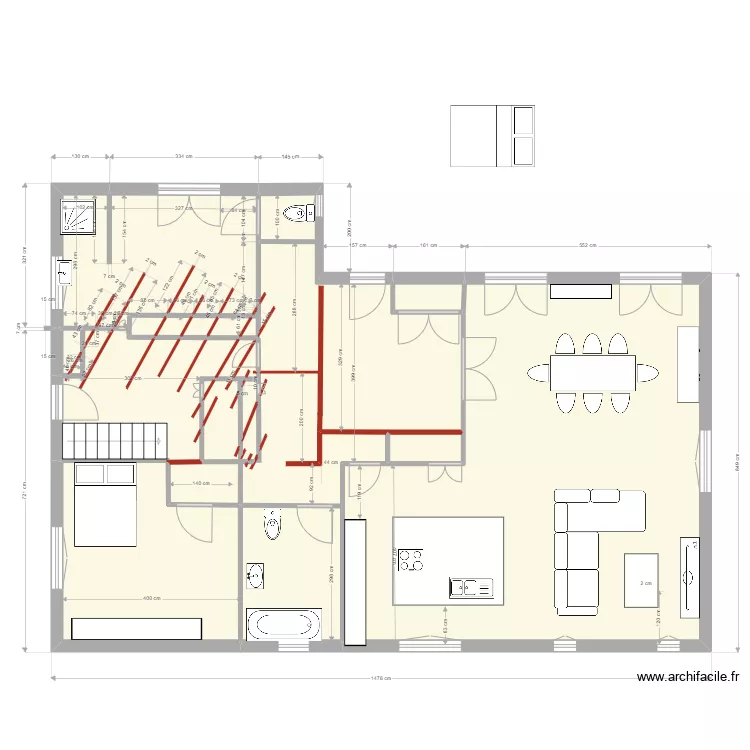 Yvrac RDC Existant 03 02+avancement 05 04. Plan de Yvrac RDC Existant 03 02+avancement 05 04. Plan de