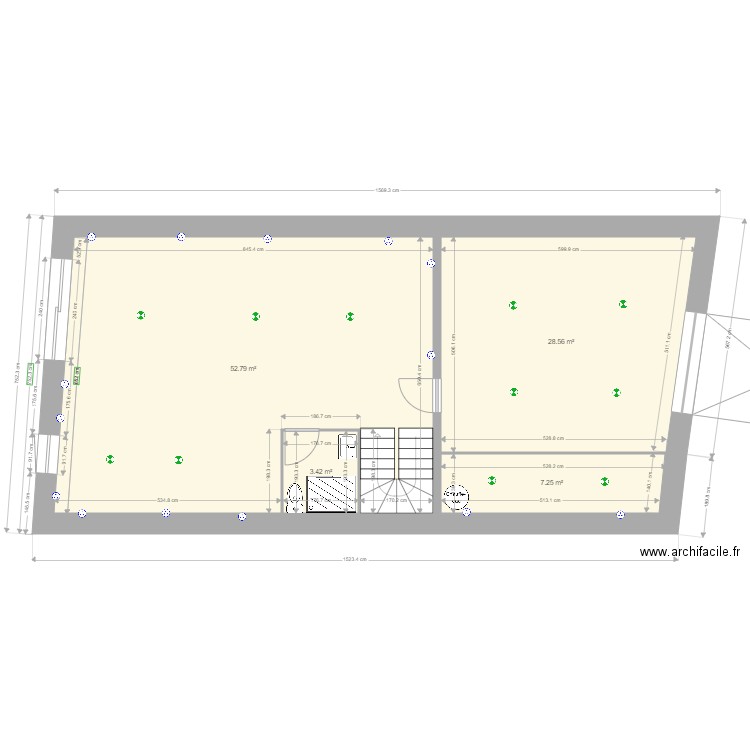 grange. Plan de 0 pièce et 0 m2