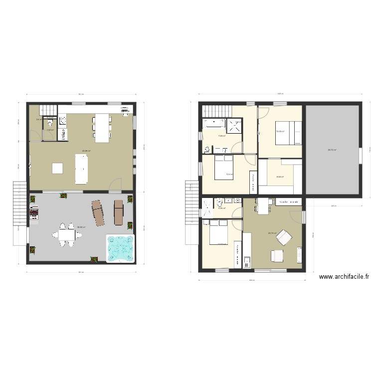 maison toit plat 2. Plan de 0 pièce et 0 m2