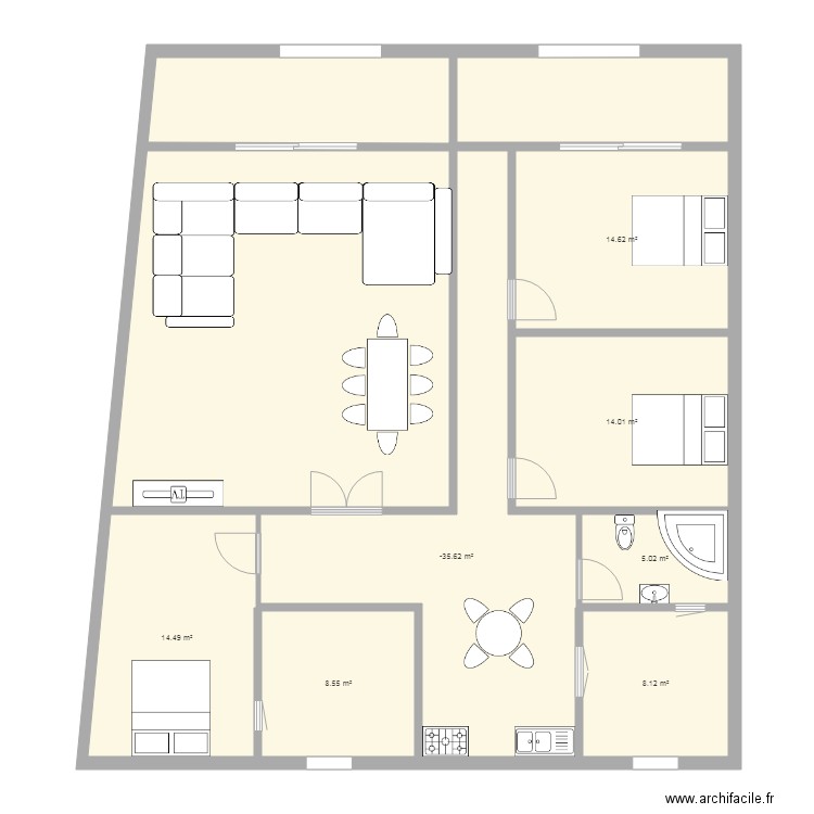 mz . Plan de 0 pièce et 0 m2