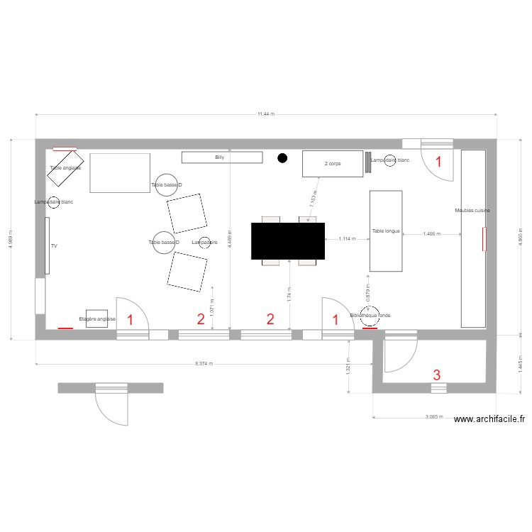 Salon 4. Plan de 0 pièce et 0 m2