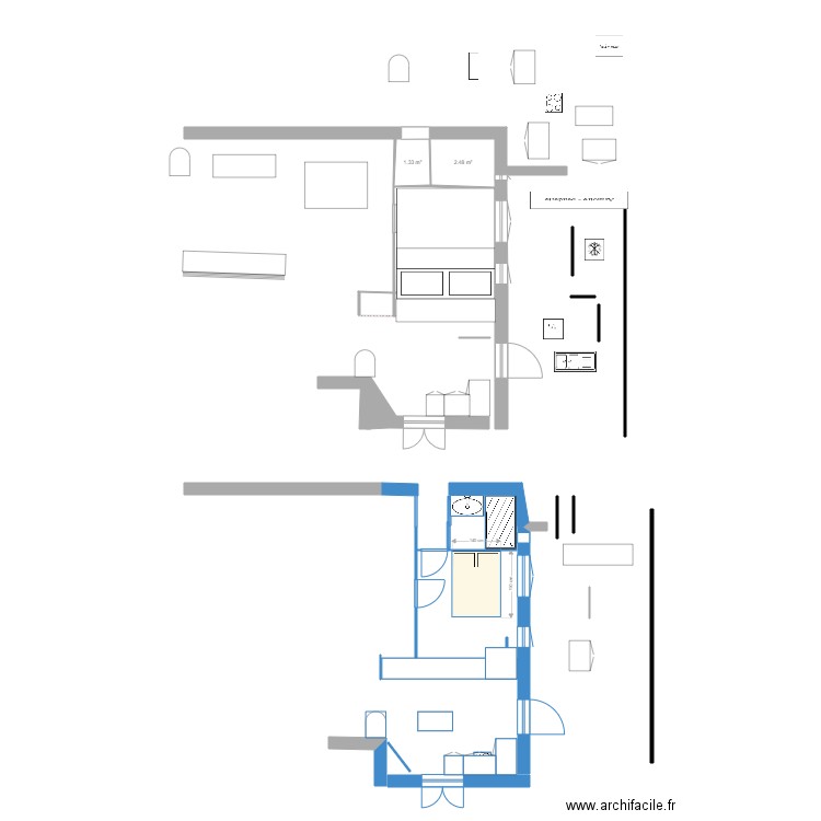 SALLE D EAU. Plan de 0 pièce et 0 m2