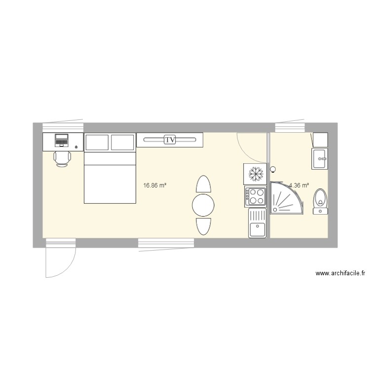 Logement étudiant 2. Plan de 0 pièce et 0 m2