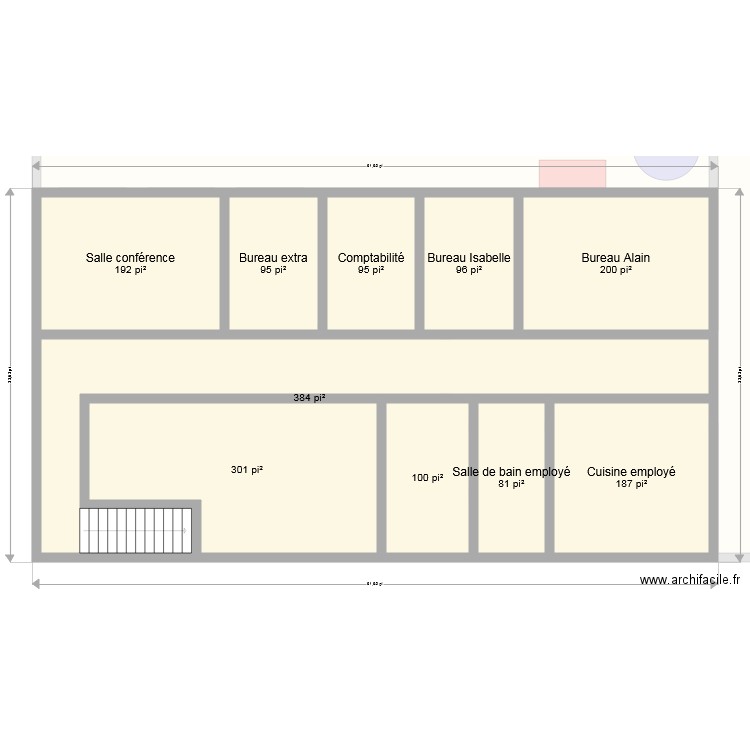 Usine Plan 1. Plan de 19 pièces et 888 m2