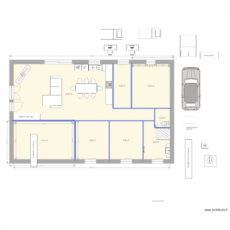 1er mars 2017 Garage Sud Est V3. Plan de 0 pièce et 0 m2