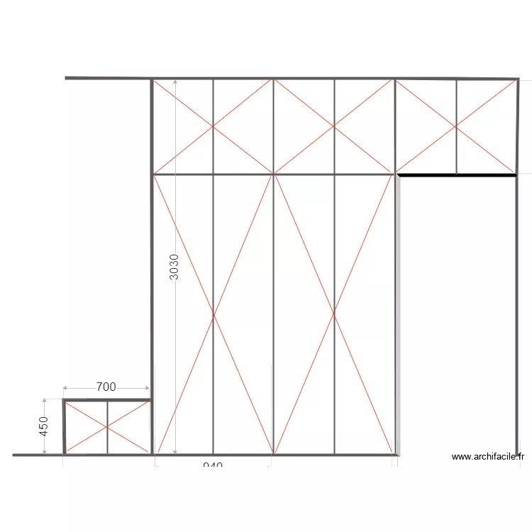 villebois placard entr&eacute;e int&eacute;rieur. Plan de 