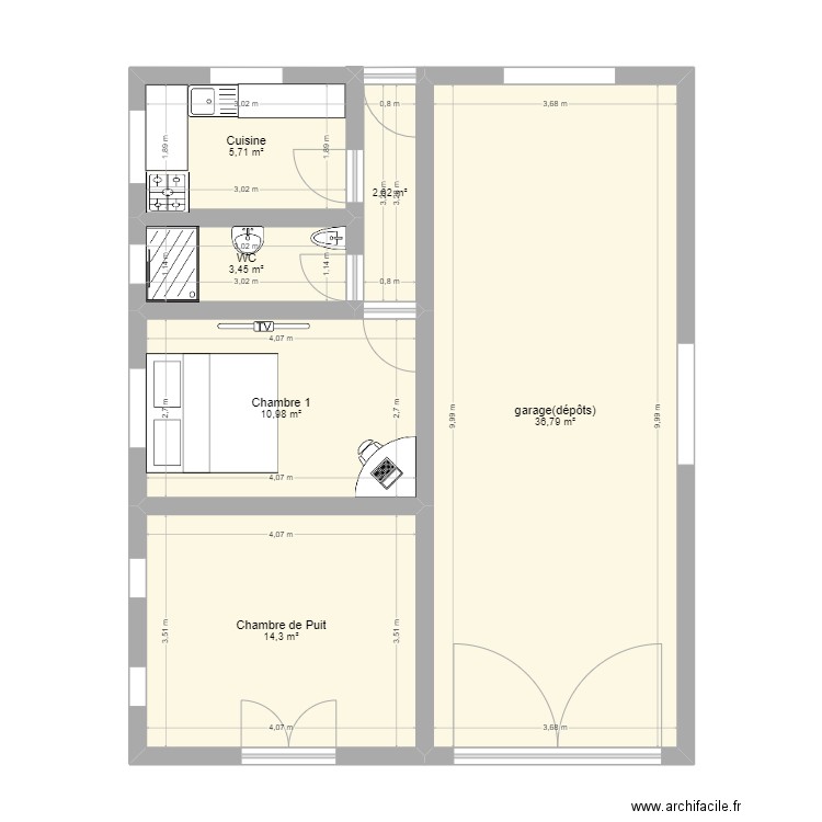 Samir bani. Plan de 0 pièce et 0 m2