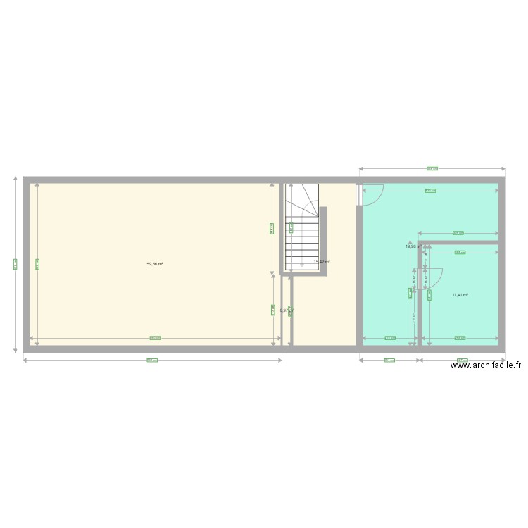 SALLES PAROISSIALES 1ER ETAGE ACTUEL. Plan de 0 pièce et 0 m2