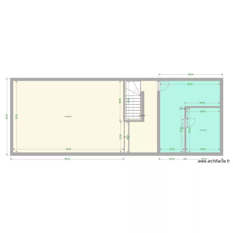 SALLES PAROISSIALES 1ER ETAGE ACTUEL. Plan de 
