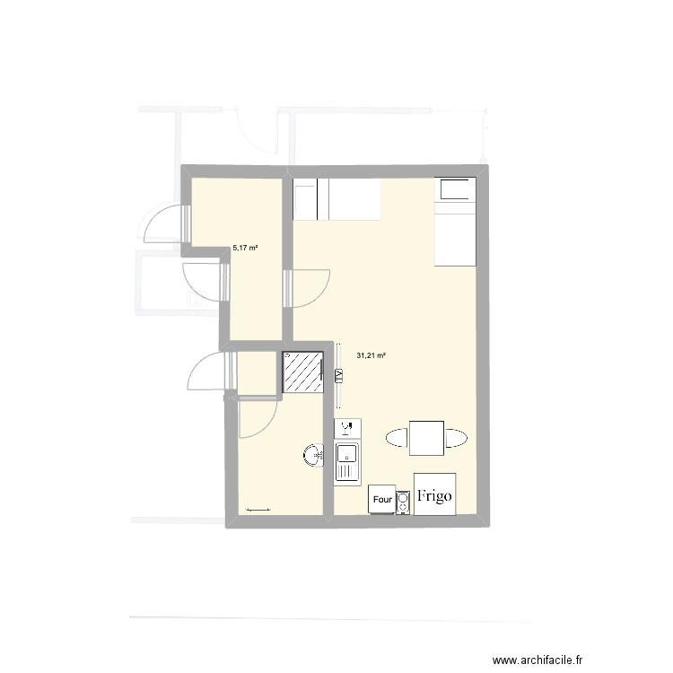 studio saint amand. Plan de 0 pièce et 0 m2