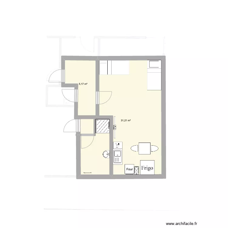 studio saint amand. Plan de 