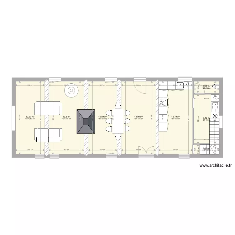 la colombière RDC. Plan de la colombière RDC. Plan de