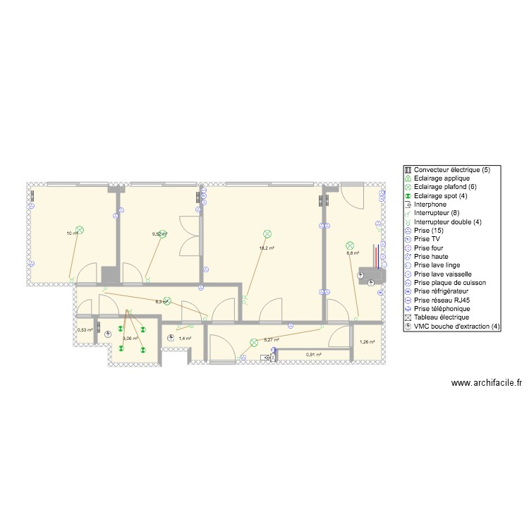 Appartement Saint Georges. Plan de 0 pièce et 0 m2
