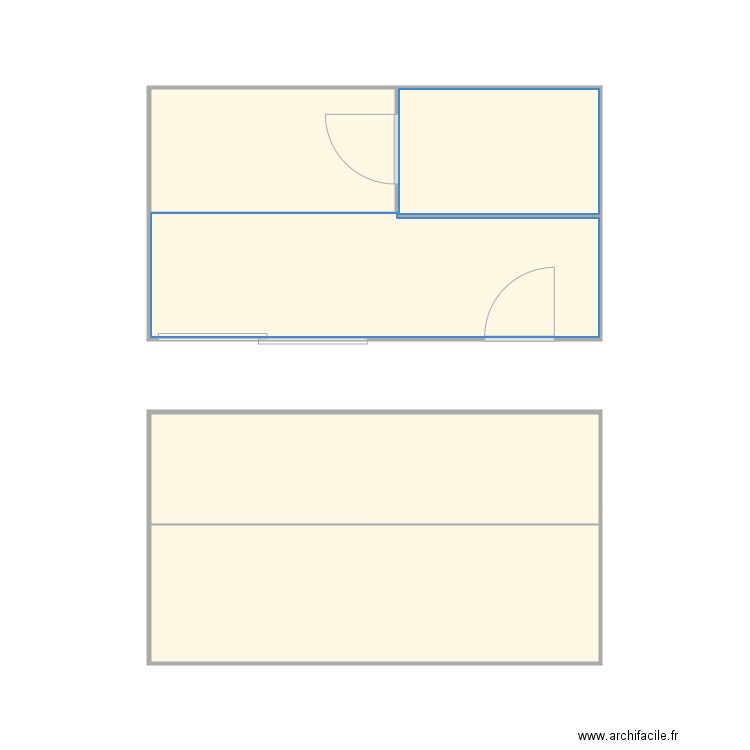 Croquis LACOMBESCI PEN ER MEN studio. Plan de 4 pièces et 29 m2