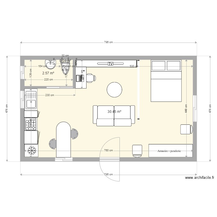 module 2. Plan de 0 pièce et 0 m2