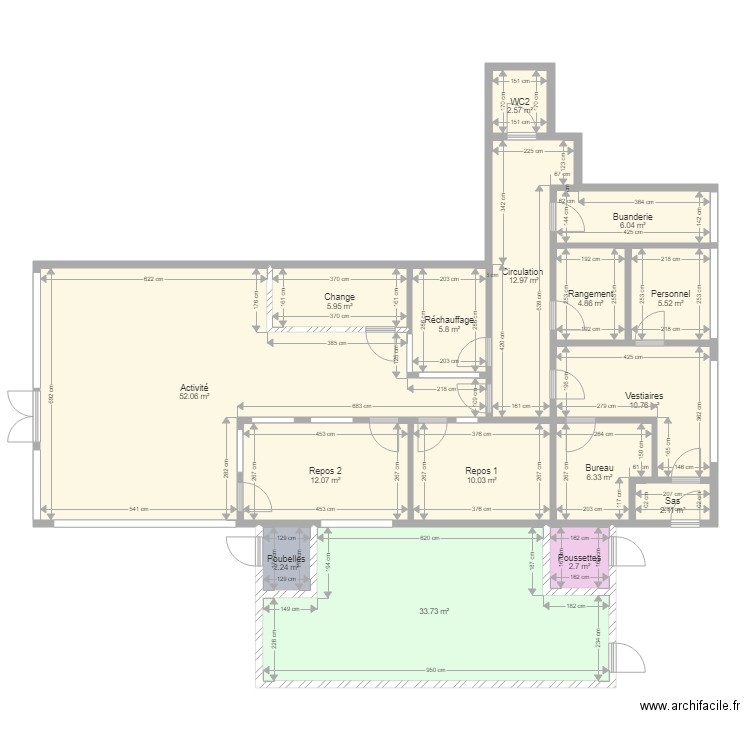 Vigneux creche 010618. Plan de 0 pièce et 0 m2