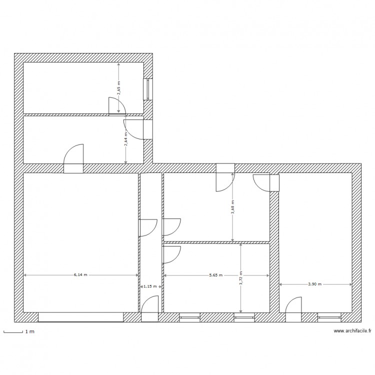 til chatel. Plan de 0 pièce et 0 m2