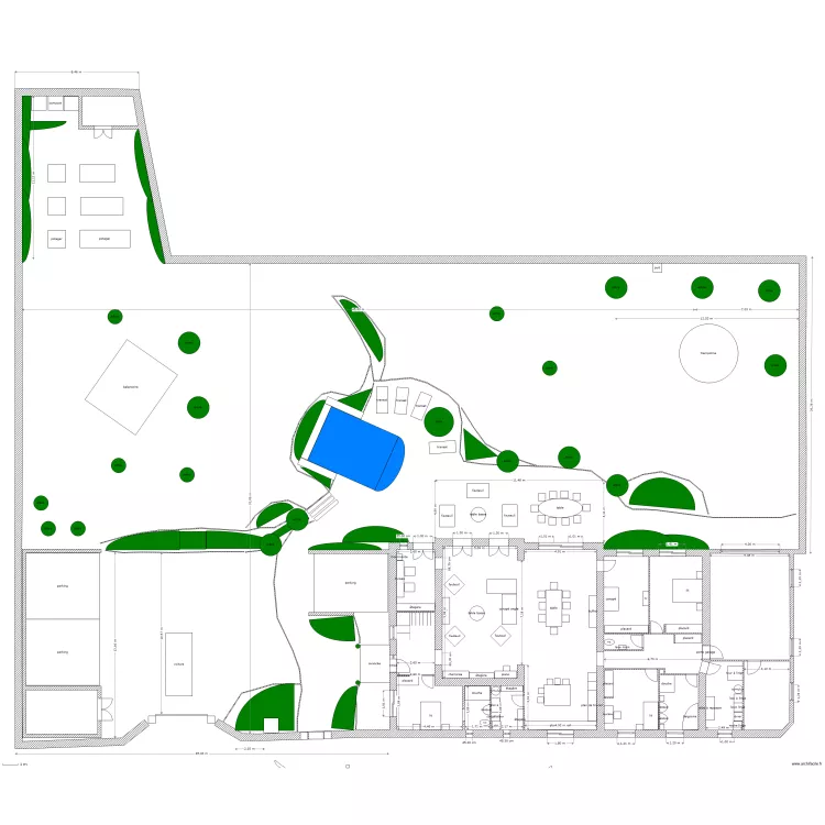 jardin. Plan de 