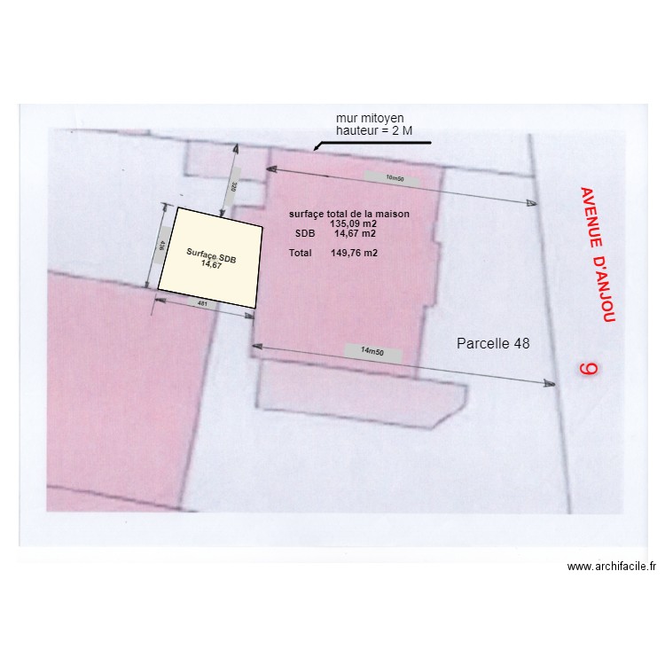 plan de masse. Plan de 0 pièce et 0 m2