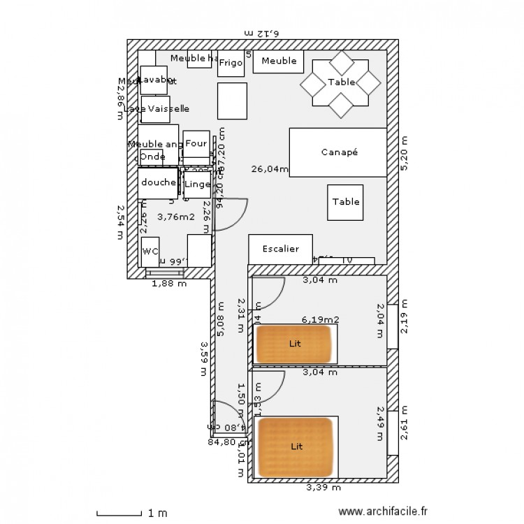 Maison. Plan de 0 pièce et 0 m2