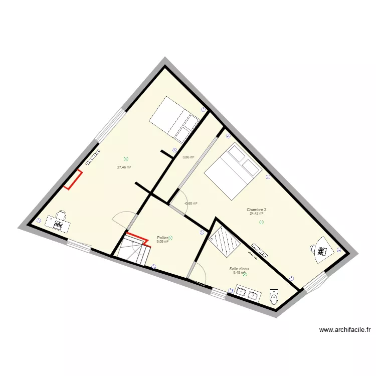 00000 NEW A A Etage 2 Varilhes 2. Plan de 