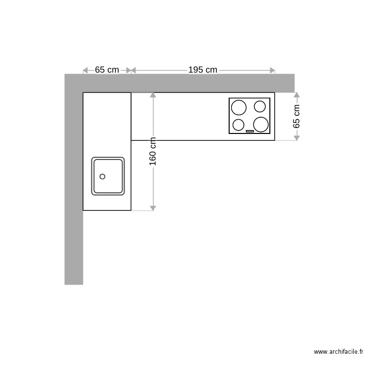 cuisine macabou. Plan de 0 pièce et 0 m2