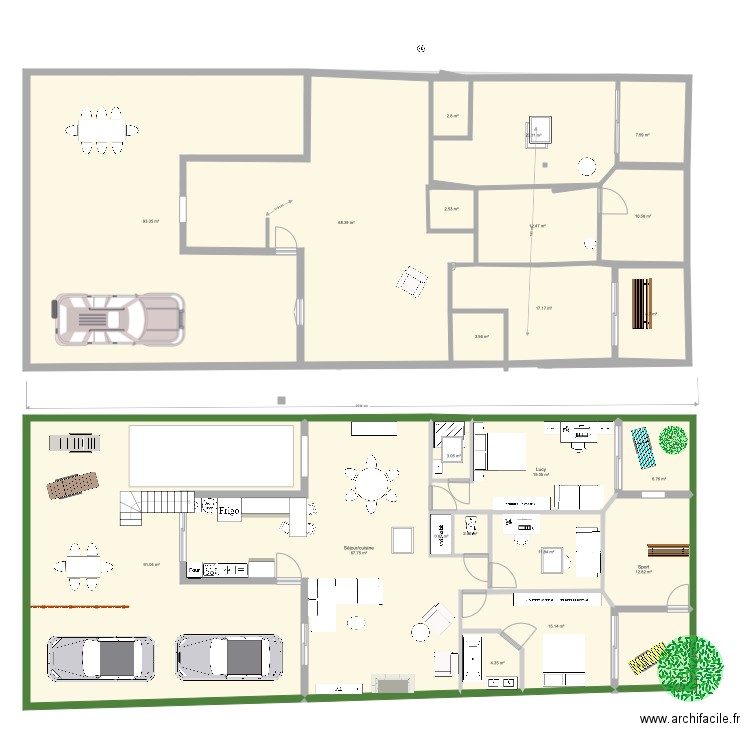 mid. Plan de 0 pièce et 0 m2
