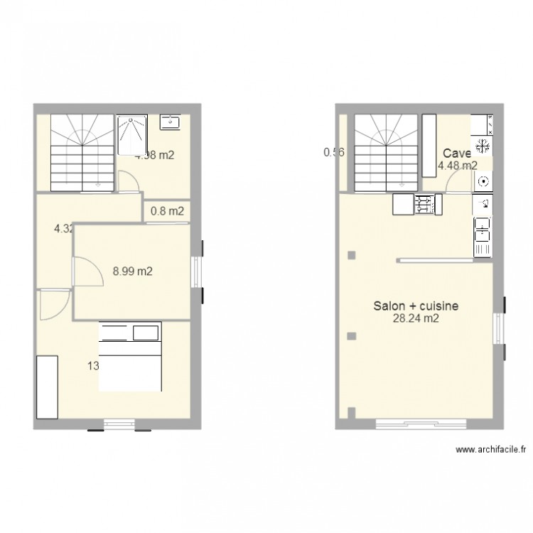 extension 17c. Plan de 0 pièce et 0 m2