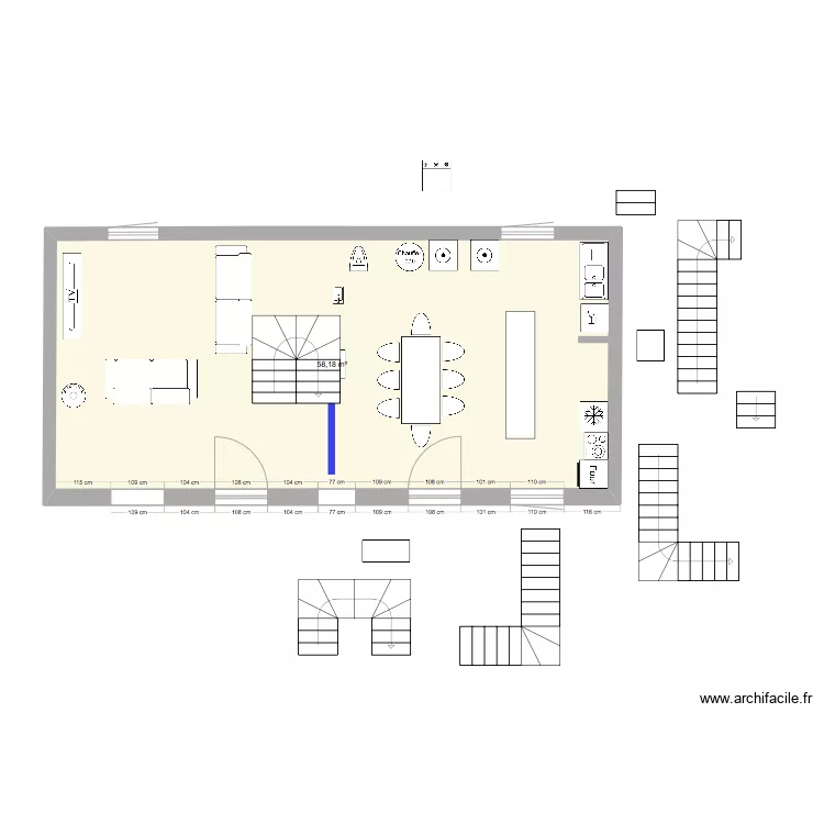 maison. Plan de 